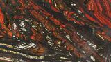 Polished Tiger Iron Stromatolite - ( Billion Years) #38911-1